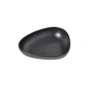 Lind DNA - Curve Stoneware assiette creuse, 22 x 19 cm, noire