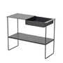 Lind DNA - Table console avec plateau, acier noir / Bull noir