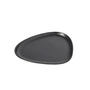 Lind DNA - Curve Stoneware Lunch Assiette, 22 x 19 cm, noir
