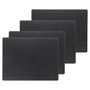 Lind DNA - Set de table Square L , 35 x 45 cm, Bull noir (set de 4)
