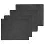 Lind DNA - Set de table Square L , 35 x 45 cm, Hippo noir - Anthracite (set de 4)