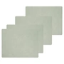 Lind DNA - Set de table Square L , 35 x 45 cm, Nupo vert olive (set de 4)