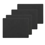 Lind DNA - Set de table Square L , 35 x 45 cm, Nupo noir (set de 4)