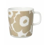 Marimekko - Oiva Unikko Gobelet avec anse 400 ml, blanc / beige