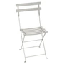 Fermob - Bistro Chaise pliante en métal, gris argile