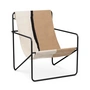 Ferm Living - Desert Lounge Chair, noir / soil