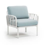Nardi - Komodo Poltrona Fauteuil, blanc / bleu glacier