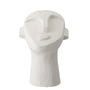 Bloomingville - sculpture de tête abstraite H 22 cm, béton blanc