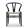 Carl Hansen - CH24 Wishbone Chair , soft black / tressage naturel