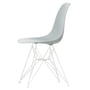 Vitra - Eames Plastic Side Chair DSR RE, blanc / gris clair (patins en feutre blanc)