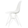 Vitra - Chaise Eames plastic side chair DSR, blanc / blanc (patins en feutre blanc)