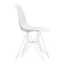 Vitra - Chaise Eames plastic side chair DSR, blanc / blanc (patins en feutre blanc)