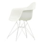 Vitra - Eames Plastic Armchair DAR, blanc / blanc (patins en feutre blanc)