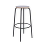 Jan kurtz - Tabouret de bar paris h 75 cm, noir