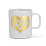 Vitra - Tasse à café, coeur d'amour, or