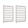 String - Échelle murale pour String Étagère 50 x 30 cm (lot de 2), marron