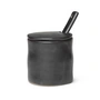 Ferm Living - Flow Pot à confiture avec cuillère, noir