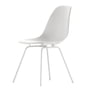 Vitra - Eames Plastic Side Chair DSX, blanc / blanc (patins en feutre blanc)