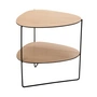Lind DNA - Curve Table d'appoint Double, chêne / noir