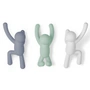 Umbra - Buddy Crochet mural, set de 3, bleu / menthe / blanc