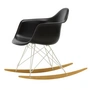 Vitra - Eames Plastic Armchair RAR RE, érable jaunâtre / blanc / noir profond