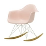 Vitra - Eames Plastic Armchair RAR RE, érable jaunâtre / blanc / rose tendre