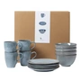 Broste Copenhagen - Nordic Sea Set de petit déjeuner, soft blue (12 pièces)
