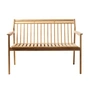 FDB Møbler - M12 Banc de jardin 64,5 x 119,7 cm, teck