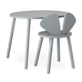 Nofred - Mouse School Set (Junior - Chaise et table), gris