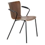 Fritz hansen - Fauteuil vico duo, noyer / noir