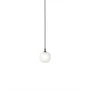Muuto - Rime Lampe suspendue Ø 12 cm, opale / noir
