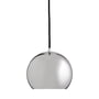 Frandsen - Ball Lampe suspendue Ø 18 cm, chrome / blanc
