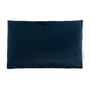 Nobodinoz - Oreiller en velours akamba, 45 x 30 cm, bleu nuit