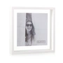XLBoom - Square Floating Box Cadre photo 25 x 25 cm, blanc