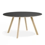 HAY - Copenhague CPH25 2. 0 Table Ø 140 cm, chêne laqué / linoléum noir