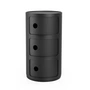 Kartell - système d'éléments modulables Componibili 4988, noir mat