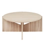 Kristina Dam Studio - Table basse XL, Ø 78 H 36 cm, chêne