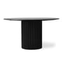 HKliving - Pillar Table de salle à manger ronde, Ø 140 cm, noire