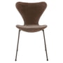 Fritz Hansen - Série 7 chaise, rembourrage intégral, brown bronze / Velvet Belfast gris-brun