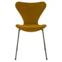 Fritz Hansen - Série 7 chaise, rembourrage intégral, brown bronze / Velvet Belfast ocre tendre