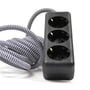 NUD Collection - Extension Cord triple prise, Zebra Skin (TT-90)
