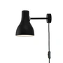 Anglepoise - Type 75 Applique murale, jet black (avec câble)