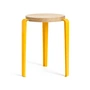TipToe - LOU Tabouret, chêne naturel / jaune tournesol