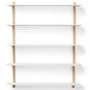Gejst - Nivo Etagère murale E Large, chêne clair / blanc