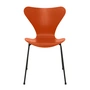 Fritz Hansen - Série 7 chaise, noir / frêne paradise teinté orange