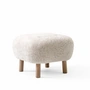 & Tradition - Pouf ATD1, Sheep Moonlight / chêne huilé