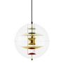 Verpan - VP Globe Lampe suspendue Ø 40 cm, laiton / transparent