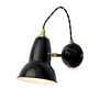 Anglepoise - Original 1227 Applique en laiton, Jet Black