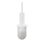 Nichba Design - Brosse de toilette avec support mural, blanc
