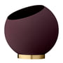 AYTM - Pot de fleur en forme de globe, Ø 30 x H 26,6 cm, bordeaux
